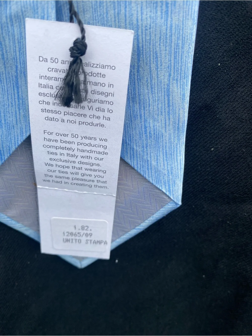 Vitalianno Pancaldi Light Blue Silk Tie